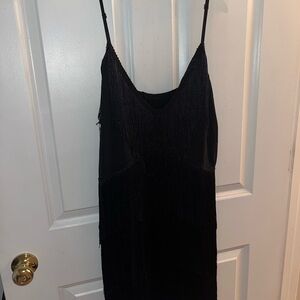 Black Fringe Dress